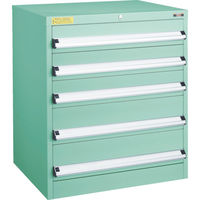 トラスコ中山 TRUSCO VE7S型中量キャビネット 700×550×H800 引出5段 VE7S-801 1台(1個) 479-1231（直送品）