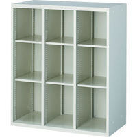トラスコ中山 TRUSCO ユニット型壁面書庫 オープン3列 自在棚6枚付 H1050 W色 UOW-1133 1台 765-8168（直送品）