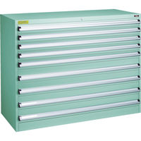 トラスコ中山 TRUSCO VE13S型キャビネット 1300X550XH1000 引出9段 VE13S-1006 1台(1個)（直送品）
