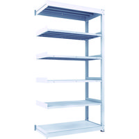 TRUSCO TUG型中量ボルトレス棚 300kg 連結型 1200×626×H2400 6段 TUG300-84L-6B 1台(1個)（直送品）