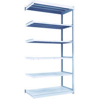 TRUSCO TUG型軽中量ボルトレス棚 200kg 連結型 1240×624×H2400 6段 TUG200-84L-6B 1台(1個)（直送品）