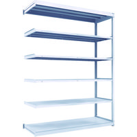 TRUSCO TUG型軽中量ボルトレス棚 200kg 連結型 1840×624×H2400 6段 TUG200-86L-6B 1台(1個)（直送品）