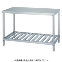 シンコー ステンレス作業台スノコ棚 間口1500×奥行750×高さ800 WSN-15075 1台 116-1578（直送品）