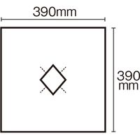 ビー・エイチ ピローシート（枕カバー）菱形カット（390×390） 0270787 1パック（10枚）（取寄品）