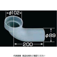 LIXIL（リクシル） 塩ビ製ベンド管（90°）（アイボリー色） CF-11B/L54 1セット（3個）（直送品）