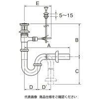 LIXIL 床排水Sトラップ 洗面器用(ポップアップ式) LFー5SATU LF-5SATU 1個（直送品）