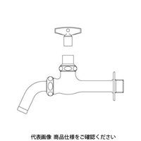 LIXIL キー式吐水口回転形胴長横水栓 LFー7KRGー13 LF-7KRG-13 1セット(3個)（直送品）