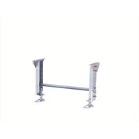 三鈴工機 三鈴 スチール製固定脚 KG型支持脚 幅400 呼寸高H800±45mm KG-4080 1台(1脚) 465-7578（直送品）