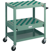 トラスコ中山 TRUSCO TCW型ツーリングワゴン #30X57個 スライド棚型 緑 TCW-T302CA GN 1台 461-4470（直送品）