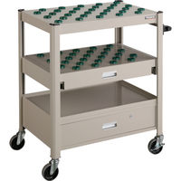 トラスコ中山 TRUSCO TCW型ツーリングワゴン 30X57個スライド棚引出し付 ネオグレー TCW-T302DC NG 1台（直送品）