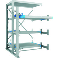 トラスコ中山 TRUSCO フルスライダーラック スライド3段 スチール板付 連結 NSFP-21-3R 1台(1個) 286-9951（直送品）