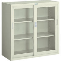 トラスコ中山 TRUSCO 耐薬品保管庫 ガラス引違型 880X400XH880 T-303G 1台 511-9286（直送品）