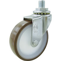 トラスコ中山 TRUSCO V型ステンレスワゴン用キャスター ET-75UR(M12X14) 1個 457-2041（直送品）