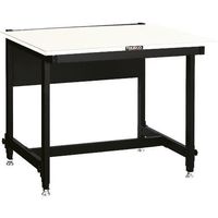トラスコ中山 TRUSCO 高さ調節セルライン作業台 1500X800XH700ー900 ブラック色 CLM-1500-00 1台（直送品）