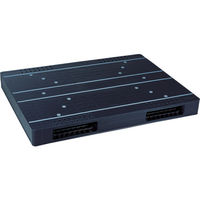 リス リサイクルパレット 575452 JCKーR2・140140両面二方差し自動倉庫対応 黒 JCK-R2-140140 BK（直送品）