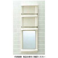 LIXIL 浴室収納棚 鏡付(平付) YRー412G/L11 YR-412G/L11 1個（直送品）