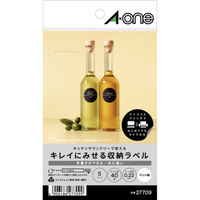 スリーエム ジャパン キレイにみせる収納ラベル 水に強い マット紙 8面 丸型 27709（取寄品）