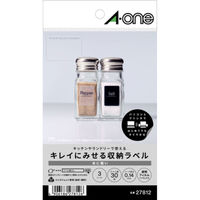 スリーエム ジャパン キレイにみせる収納ラベル 水に強い 透明フィルム 10面 27812（取寄品）