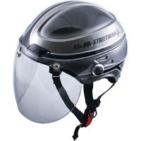 TNK工業 STR-Z JT vintage ヘルメット シルバー/ブラック FREE（58-59cm） 511172（直送品）