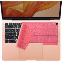 サンワサプライ MacBook Air 13.3インチ Retinaディスプレイ用シリコンキーボードカバー（ピンク） FA-SMACBA13RP 1個（直送品）