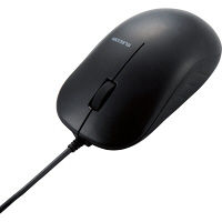 マウス 有線 3ボタン 光学式 高耐久 EU RoHS指令準拠 Chromebook認定 ブラック M-K7URBK/RS エレコム 1個（直送品）
