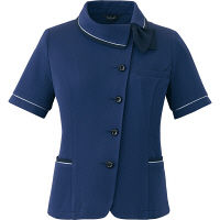 アイトス Pieds HCL6620-011-15 リラックスオーバーブラウス ネイビー 15号 HCL6620-011-15（直送品）