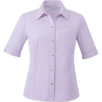 アイトス Pieds HCL6700-082-5 ライトオーバーブラウス パープル 5号 HCL6700-082-5（直送品）