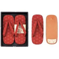 イトー 職人道楽 雪駄 特大麻葉 赤502 017904（直送品）