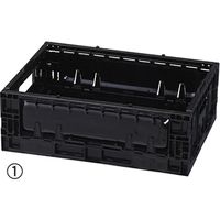 ストア・エキスプレス 折りたたみ PPBOX 小 幅385×奥行290×高さ130mm  ブラック 10810-305 1個（直送品）