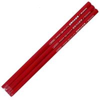 ビッグマン 建築用ソフト鉛筆3本入赤 BAP-SR3（直送品）