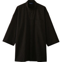 チトセ 鯉口シャツ（八分袖）[男女兼用] DN8500_C-7茶_L（取寄品）