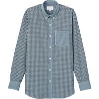 チトセ ボタンダウンシャツ（長袖）[男女兼用] EP8533_C-10ブラックチェック_3L（取寄品）