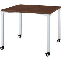 【設置付】プラス ロンナ 会議テーブル 4本脚キャスタータイプ 正方形 配線口無 幅900mm