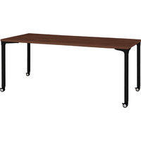 【設置付】プラス ロンナ 会議テーブル 4本脚キャスタータイプ 長方形 配線口無 幅1800mm