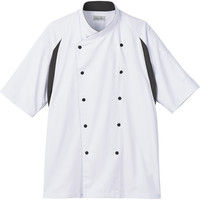 ボンマックス FACE MIX（フェイスミックス） ユニセックスコックシャツ ホワイトxグレー 3L FB4553U-2-3L 1枚（直送品）