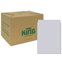 キングコーポレーション 角形3号 100g スミ貼スカイブルー 080524 1箱（500枚入）（直送品）