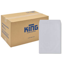 キングコーポレーション 角形A4号 85g/平方m スミ貼スカイブルー 011021 1箱（500枚入）（直送品）