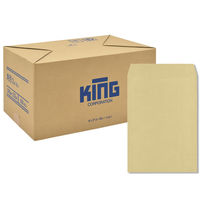 キングコーポレーション 角形2号 85g スミ貼 RC-100％ 180307 1箱（500枚入）（直送品）