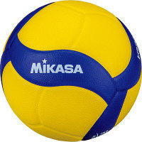 ミカサ】 一般・大学・高校用バレーボール5号 練習球 黄色/青色 V320W（直送品）
