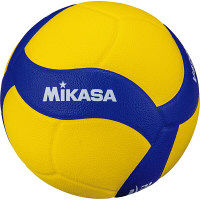 ミカサ】 中学・家庭婦人用 バレーボール4号 練習球 黄色/青色 V420W（直送品）
