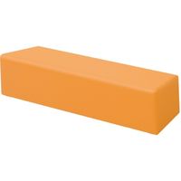 【軒先渡し】高田ベッド ロビーチェア(キュービック) ビニルレザーオレンジ 24-3014-0210 1台（直送品）