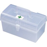 イマムラ 透明薬箱（L） 19-7285-03 1セット（10個）（直送品）
