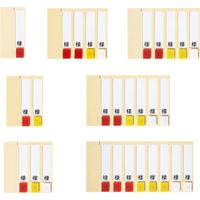 エスティーメディカル ルームプレート(縦型)1人用 20-5260-00 1セット(5組)（直送品）