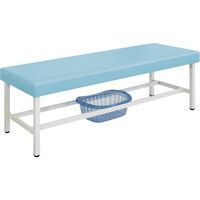 【軒先渡し】高田ベッド 診察台(脱衣カゴ付) ビニルレザーオレンジ 23-3170-0410 1台（直送品）