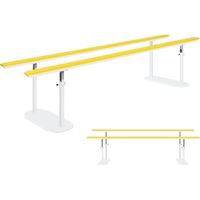 【軒先渡し】高田ベッド L型平行支持台 ビニルレザーピンク 23-5166-0207 1台（直送品）