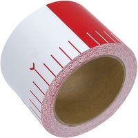 シンワ測定 貼付ロッド 合成紙製 75mm×25m 赤白20cm間隔 78194（直送品）