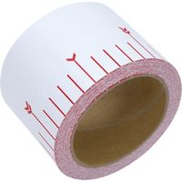 シンワ測定 貼付ロッド 合成紙製 75mm×25m 赤白30cm間隔 78195（直送品）