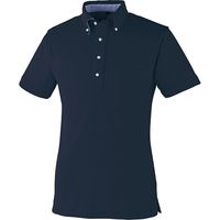 【ワークウェア・作業用ポロシャツ】小倉屋 BIZ DRY シリーズ DRY ボタンダウン半袖ポロ ネービー 9020-01-S 1枚（直送品）