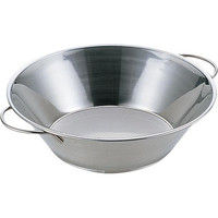 トーダイ UK 油こし（両手ハンドル）21.5cm〈パンチ網仕様〉 9921213（直送品）