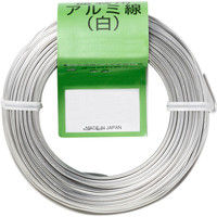 石崎剣山製作所 アルミ線 白 100g 巻径60mm 4.5mm 893192（直送品）